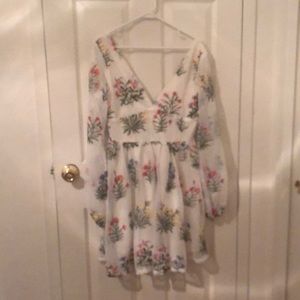 Long sleeve floral dress teuta matoshi dupe